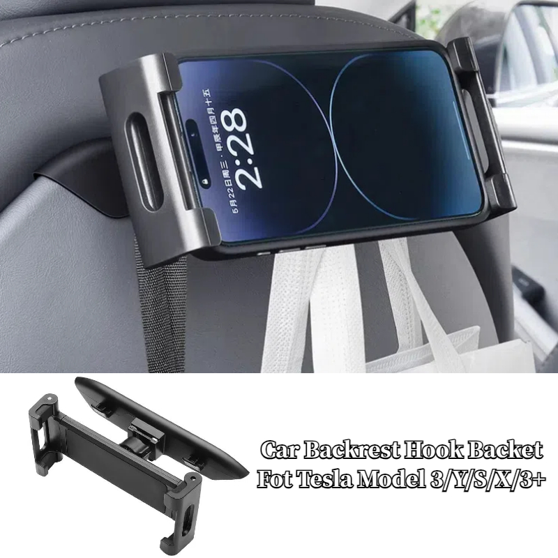 Tesla Tablet Accessories - خطافات خلفية لمقعد السيارة لطراز تسلا