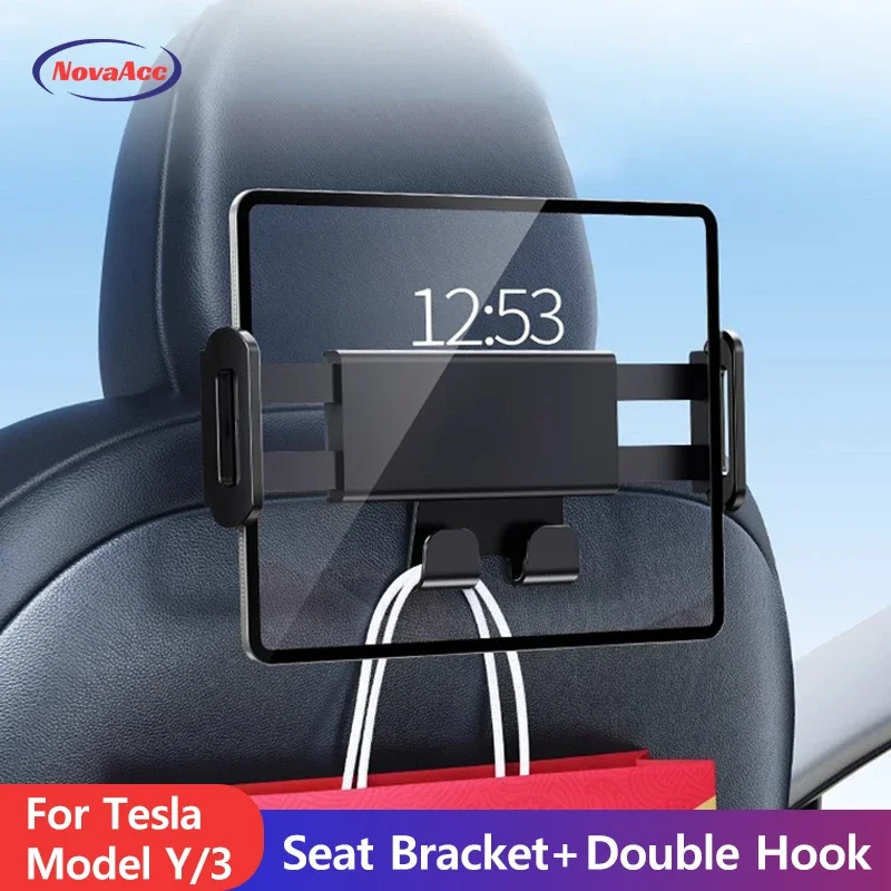 Tesla Tablet Accessories - حامل مسند الرأس للسيارة لتسلا موديل