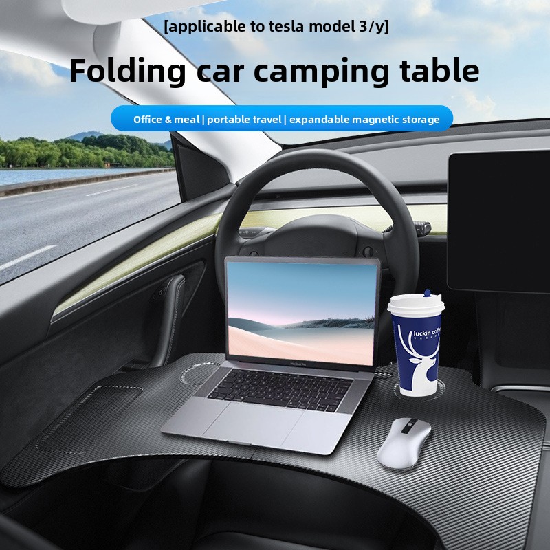 Tesla Tablet Accessories - حامل مكتبي صغير محمول للسيارة لجهاز