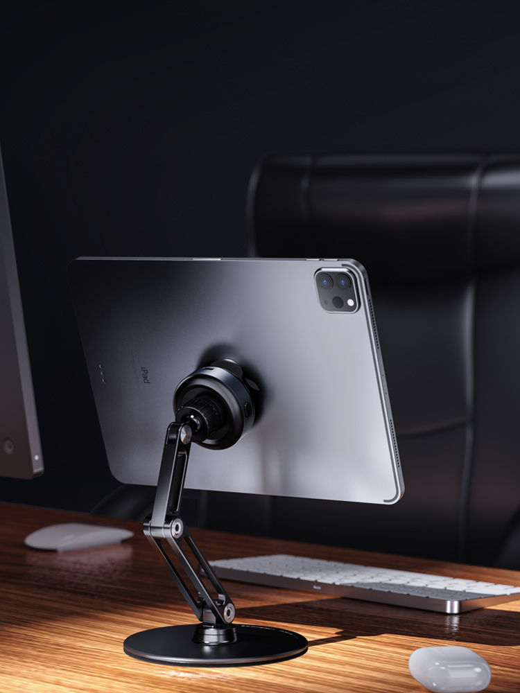 Samsung Tablet With Accessories - حامل أجهزة لوحية معدني بتفريغ الهواء