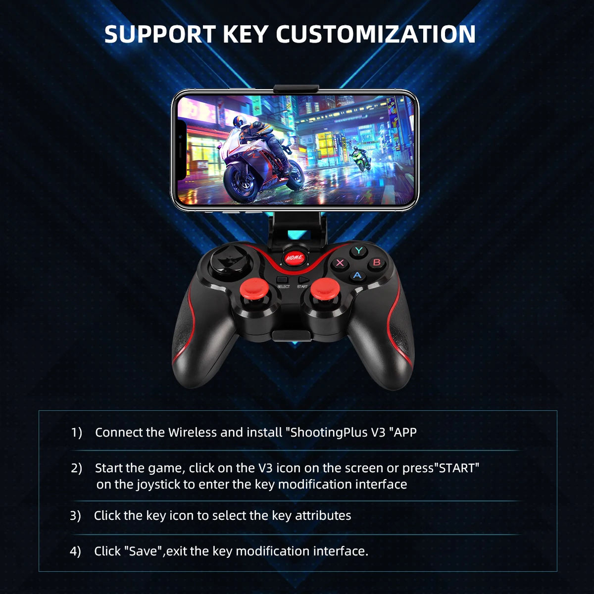 GAMINJA سماعة لاسلكية تعمل بال - مراجعة Tablet Accessories For Gaming وسعره