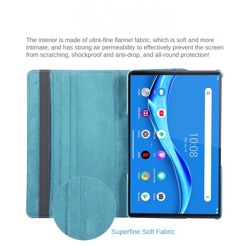حافظة دوارة 360 درجة لجهاز Len - مراجعة Lenovo Tablet M10 Accessories وسعره