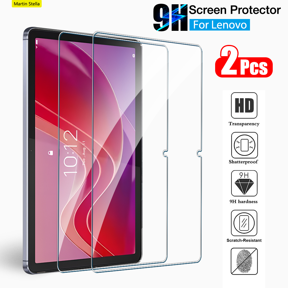 2 قطعة حامي الشاشة الزجاج المق - مراجعة Lenovo Tablet M10 Accessories وسعره