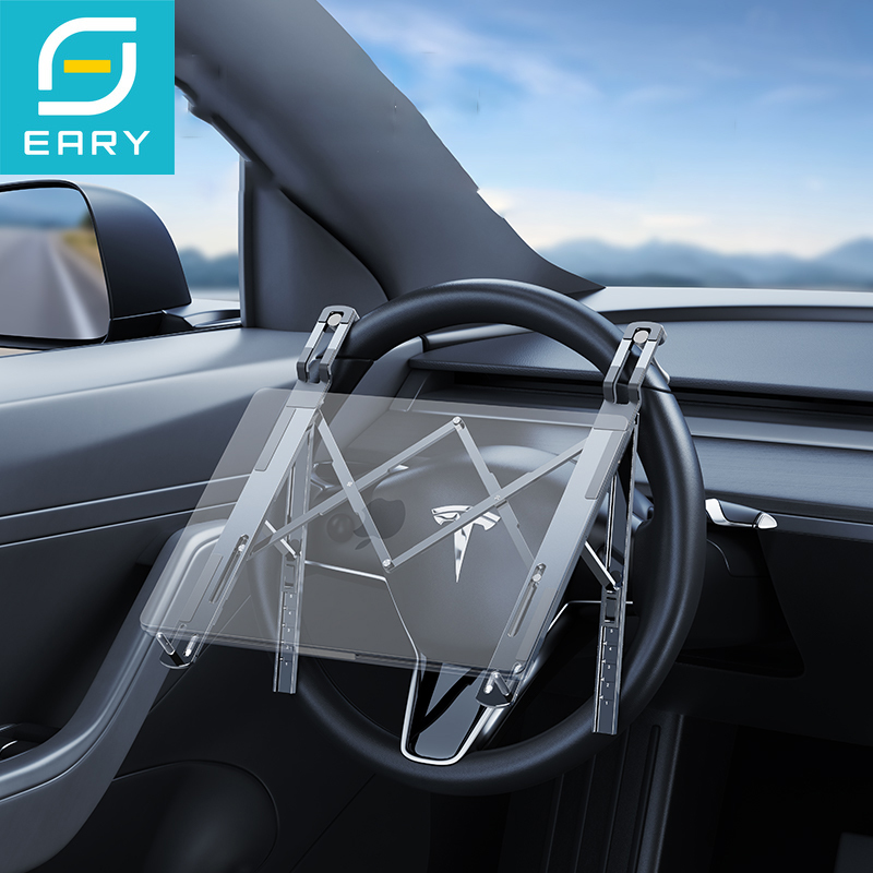 حامل كمبيوتر محمول للسيارة من  - مراجعة Tesla Tablet Accessories وسعره