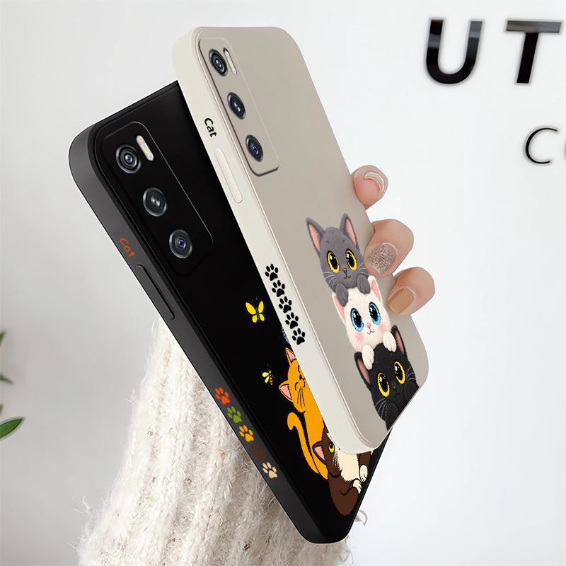 غطاء هاتف لطيف وملون بتصميم قط - مراجعة Vivo V40 وسعره