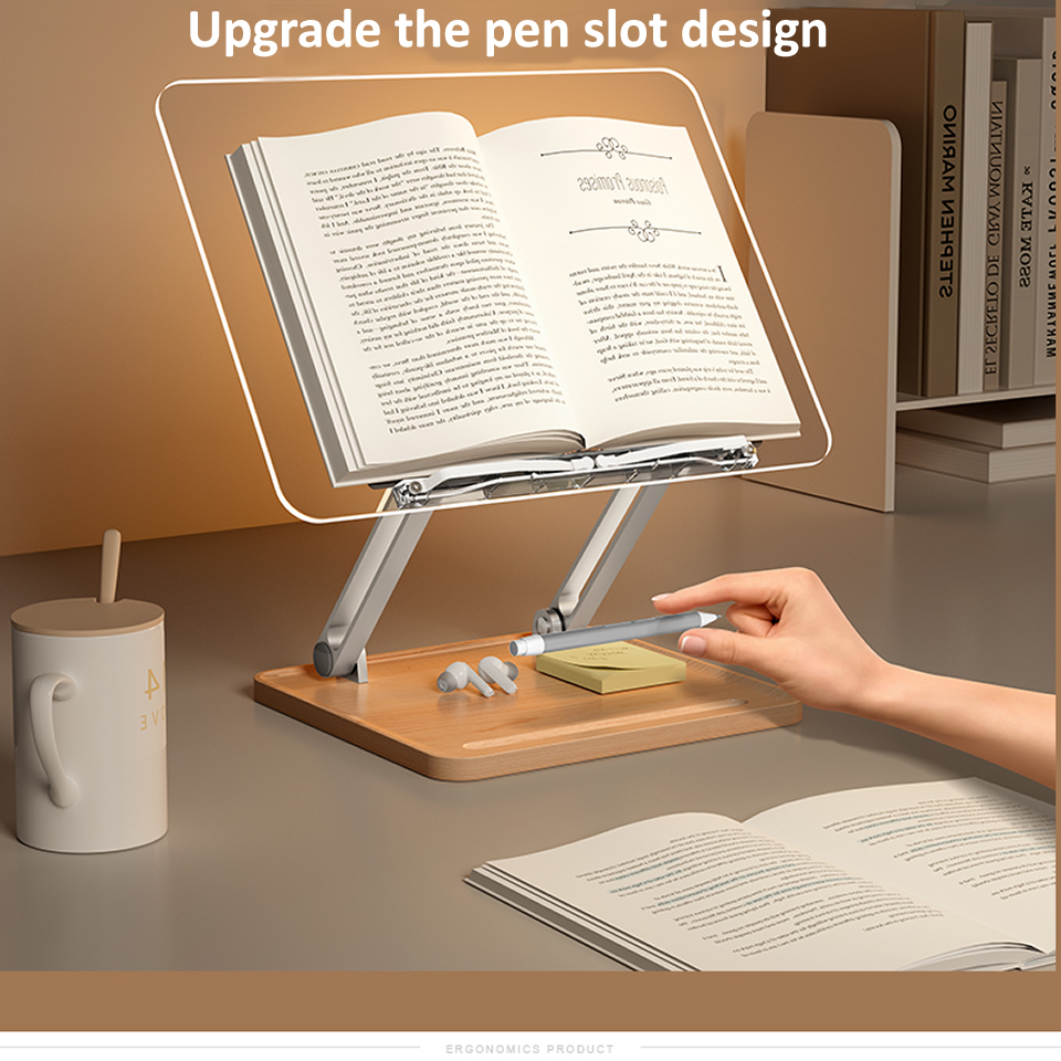 حامل قراءة خشبي مع إضاءة، حامل - مراجعة Tablet Accessories For Reading وسعره