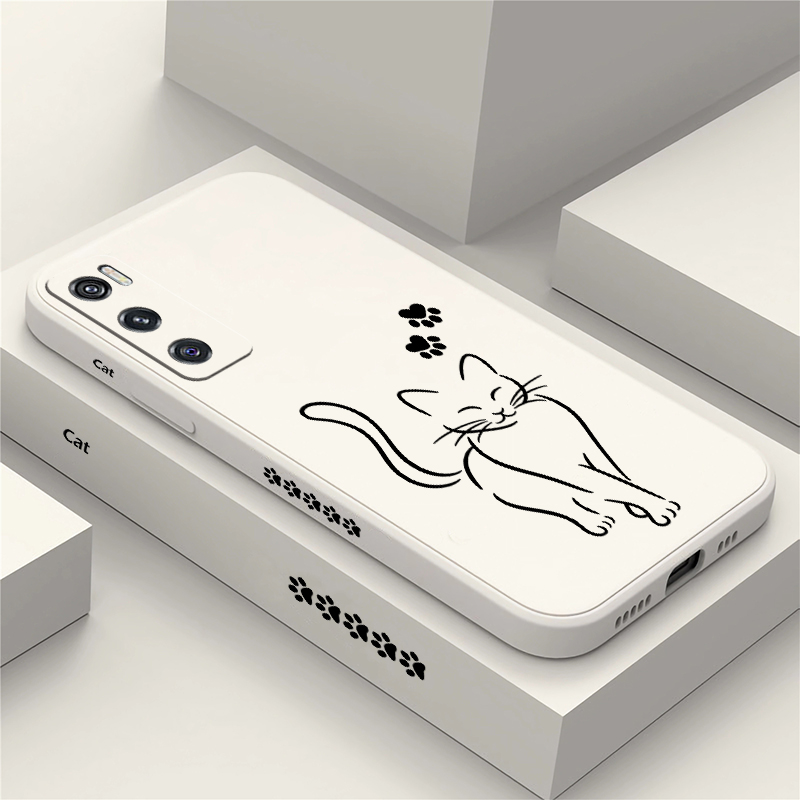 جراب هاتف أسود بتصميم قطة لطيف - مراجعة Vivo V40 وسعره