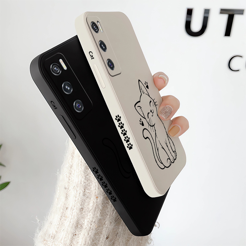 جراب هاتف أسود بتصميم قطة لطيف - مراجعة Vivo V40 وسعره