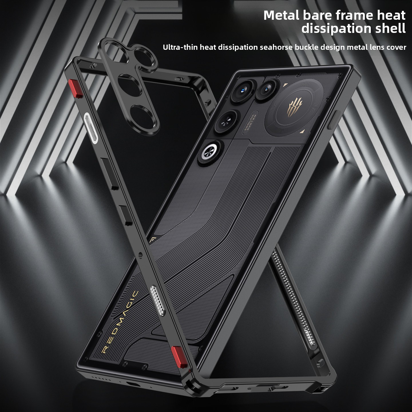جراب معدني جديد بتصميم مشبك حص - مراجعة Redmagic Tablet Accessories وسعره