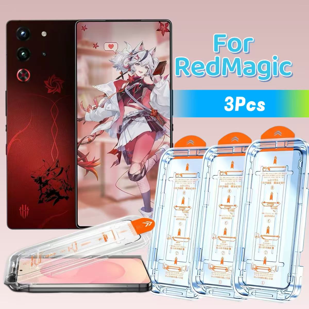 3 قطع واقي شاشة عالي الدقة لهو - مراجعة Redmagic Tablet Accessories وسعره
