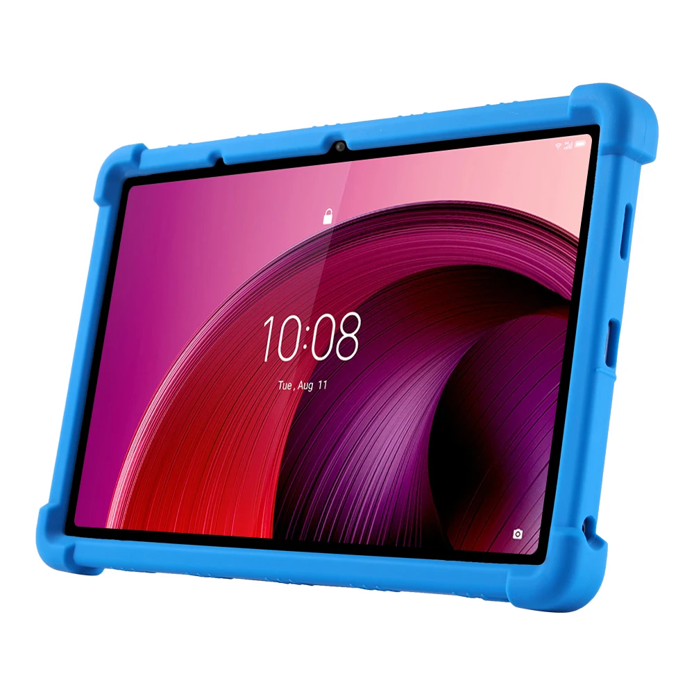 غطاء حامل سيليكون للصدمات ، حق - مراجعة Lenovo Tablet M10 Accessories وسعره