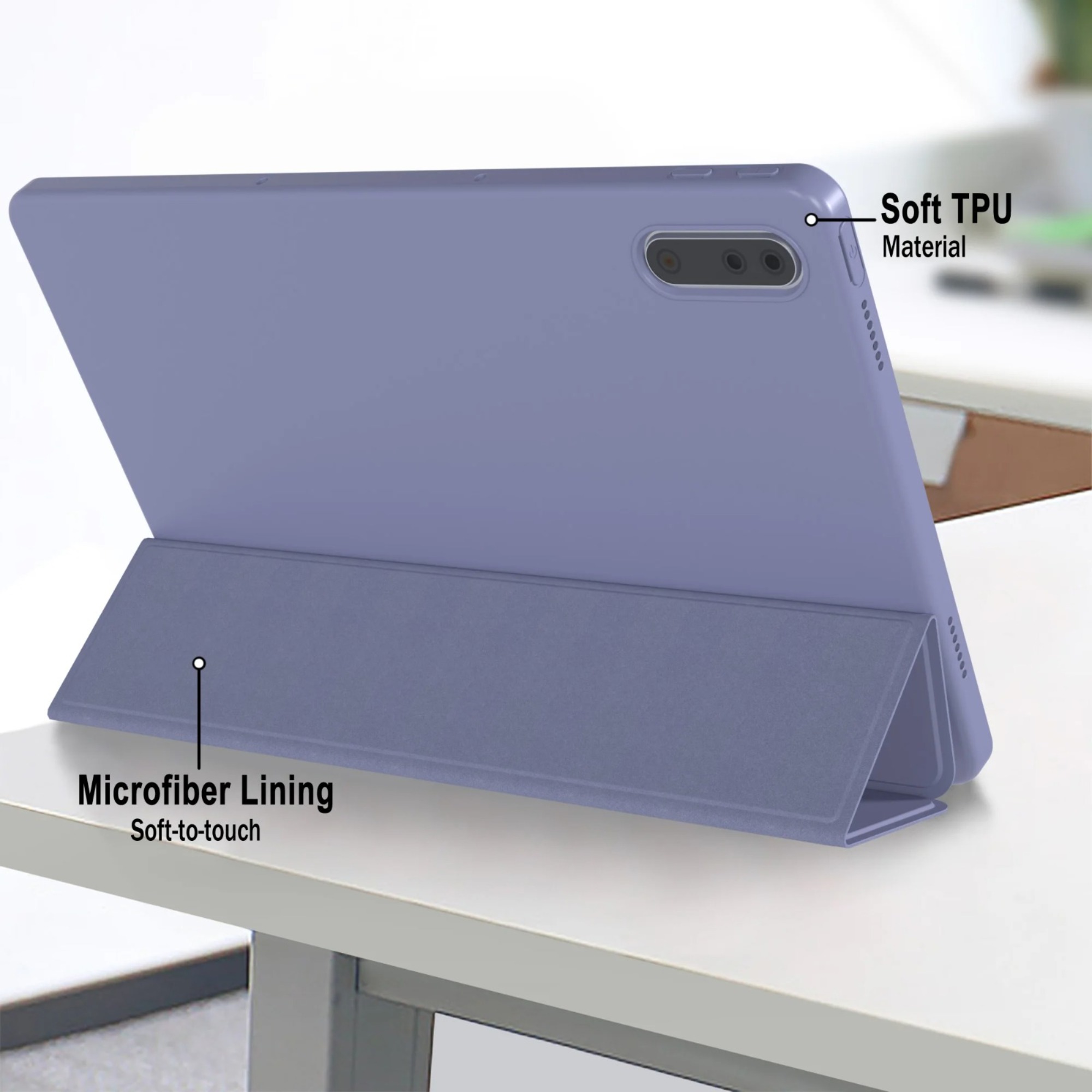 غطاء ذكي ثلاثي الطي لأجهزة لين - مراجعة Lenovo Tablet M10 Accessories وسعره